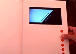 A4 Video Brochure with 7" screen